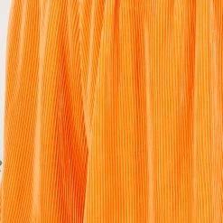 Indigo Boutique New Arrivals ORANGE PLEATED ELASTIC WAIST SHORTS