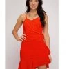 Indigo Boutique Dresses Sassy Red Ruffle Dress