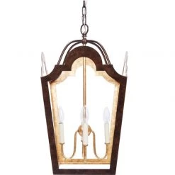 Indigo Boutique WEIS BRONZE & ANTIQUE GOLD LANTERN Furniture