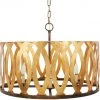 Indigo Boutique Furniture CINDI GOLD METAL CUTOUT CHANDELIER