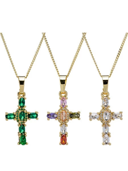 Indigo Boutique ETERNITY CROSS NECKLACE New Arrivals 3 Indigo Boutique ETERNITY CROSS NECKLACE New Arrivals