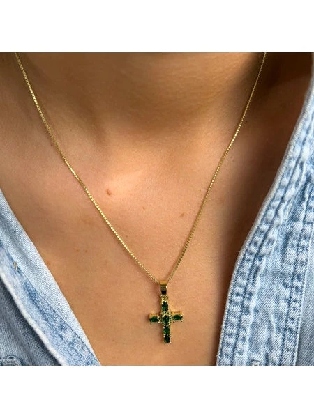 Indigo Boutique ETERNITY CROSS NECKLACE New Arrivals 6 Indigo Boutique ETERNITY CROSS NECKLACE New Arrivals