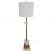 Indigo Boutique PETITE WINDSOR SELANITE TABLE LAMP WITH ACRYLIC BASE