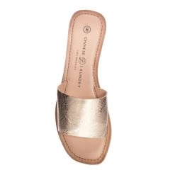 Indigo Boutique Regina Slide Sandal - Gold New Arrivals