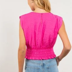 Indigo Boutique New Arrivals Regina Blouse Fuchsia