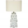 Indigo Boutique ALEXIS GOLD & GREY WASHED TABLE LAMP WITH LINEN SHADE