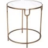 Indigo Boutique BETHANY GOLD ACCENT TABLE WITH WHITE MARBLE TOP Furniture 2 Indigo Boutique BETHANY GOLD ACCENT TABLE WITH WHITE MARBLE TOP Furniture