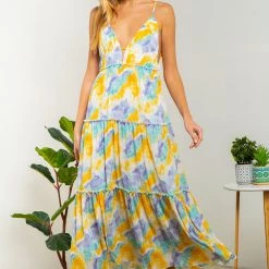 Indigo Boutique New Arrivals Summer Goddess Maxi Dress - Blue