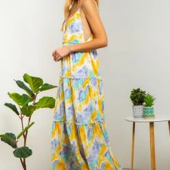 Indigo Boutique New Arrivals Summer Goddess Maxi Dress - Blue