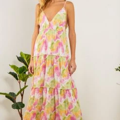 Indigo Boutique New Arrivals Summer Goddess Maxi Dress - Pink