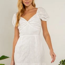 Indigo Boutique Pure Bliss Eyelet Mini Dress New Arrivals