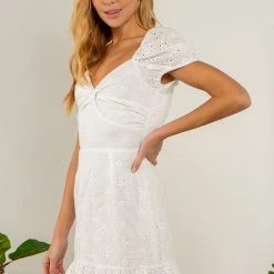 Indigo Boutique Pure Bliss Eyelet Mini Dress New Arrivals