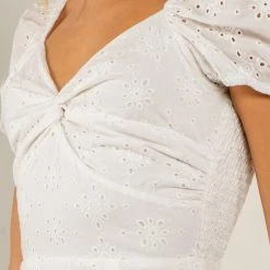 Indigo Boutique Pure Bliss Eyelet Mini Dress New Arrivals