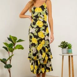 Indigo Boutique Vineyard Trip Midi Dress