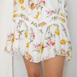 Indigo Boutique May Showers Ruffle Mini Skirt 8 Indigo Boutique May Showers Ruffle Mini Skirt