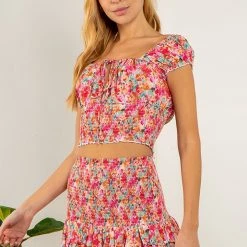 Indigo Boutique Sunny Daze Smocked Top