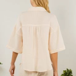 Indigo Boutique Breezy Gauze Short Set - Ivory