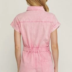 Indigo Boutique Watch Me Work Denim Romper New Arrivals