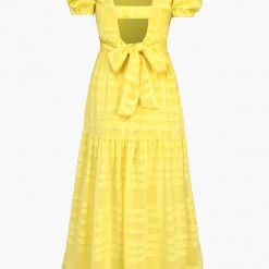 Indigo Boutique Helena Burnout Chiffon Open Back Dress New Arrivals