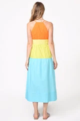 Indigo Boutique Playa Colorblock Midi Dress New Arrivals