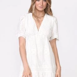 Indigo Boutique New Arrivals Gigi 3D Embroidered Dress