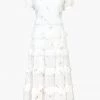 Indigo Boutique Natasha Swiss Dot Embroidered Midi Dress New Arrivals