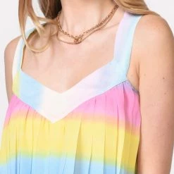 Indigo Boutique New Arrivals Lizzy Ombre Pleated Babydoll Dress