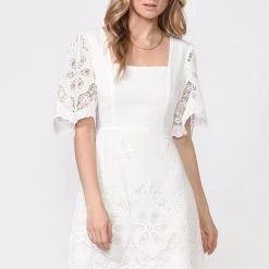 Indigo Boutique Bonvi Scalloped Embroidered Dress New Arrivals