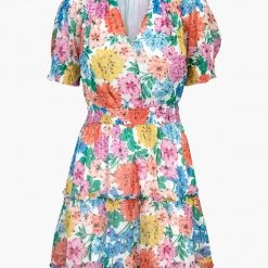 Indigo Boutique Vonnie Floral Chiffon Dress