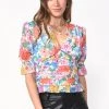 Indigo Boutique Angie Floral Chiffon Top