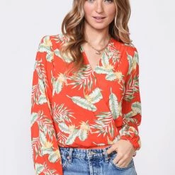 Indigo Boutique Wennie Printed Crepe Bodysuit New Arrivals