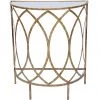 Indigo Boutique Furniture CLAIRE CHAMPAGNE FINISHED FOYER TABLE WITH MIRRORED TOP
