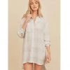 Indigo Boutique Button Down Shirt Dress Light Blue Dresses