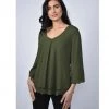 Indigo Boutique Frank Lyman Olive Woven Top
