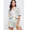 Indigo Boutique Tropical Shirt And Short Set Tops