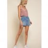 Indigo Boutique Denim Flare Shorts Bottoms