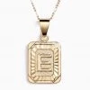 Indigo Boutique Bracha Jewelry Initial Card Necklaces