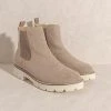 Indigo Boutique Suede Cream Slip Boot Shoes