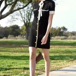 Indigo Boutique Nina Button Front Sweater Dress