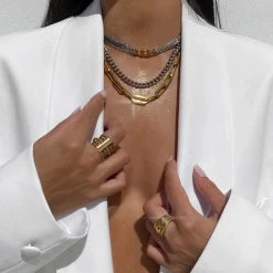 Indigo Boutique Soho Two Tone Necklace Bracha Jewelry