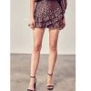 Indigo Boutique Bronx Animal Print Ruffle Skirt