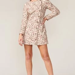 Indigo Boutique Felipa Lurex Speckled Tweed Dress Sweaters