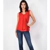 Indigo Boutique Frank Lyman Woven Blouse Tangerine