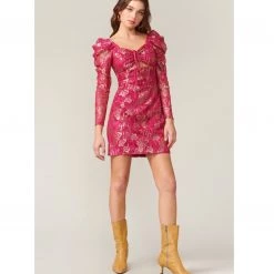 Indigo Boutique Trina Metallic Lace Dress