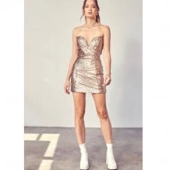 Indigo Boutique Dresses SEQUIN TUBE DRESS