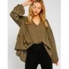 Indigo Boutique Olive Tassel Blouse Tops