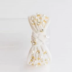 Indigo Boutique Suede White Hollis Headband