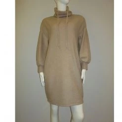 Indigo Boutique Dresses Turtleneck Dress Taupe