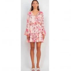 Indigo Boutique Dresses Multi Tie Front Dress