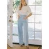 Indigo Boutique Light Gold Button Wide Leg Pants